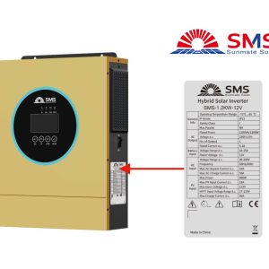Sunmate SMS 1.2KW-12V Hybrid Solar inverter (MPPT 50A/800W)