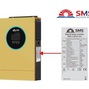 Sunmate SMS 3.6KW-24V Hybrid Solar inverter (MPPT 100A 5000W)