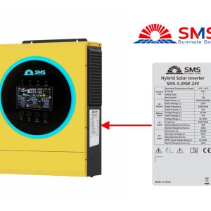 Sunmate SMS 5KW-24V Hybrid Solar inverter (MPPT 160A 9000W)